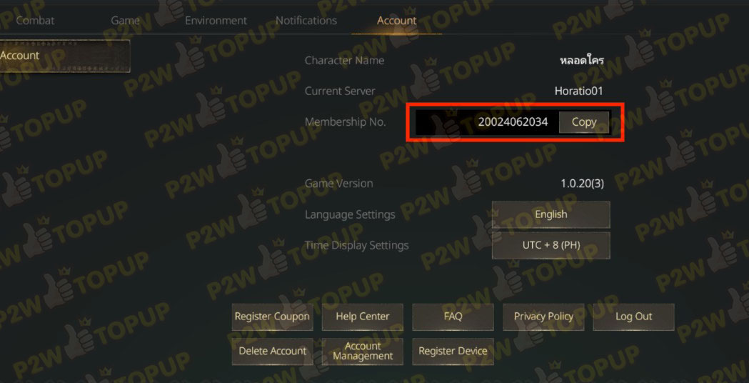 วิธีหา UID และชื่อตัวละคร เกม LORDNINE